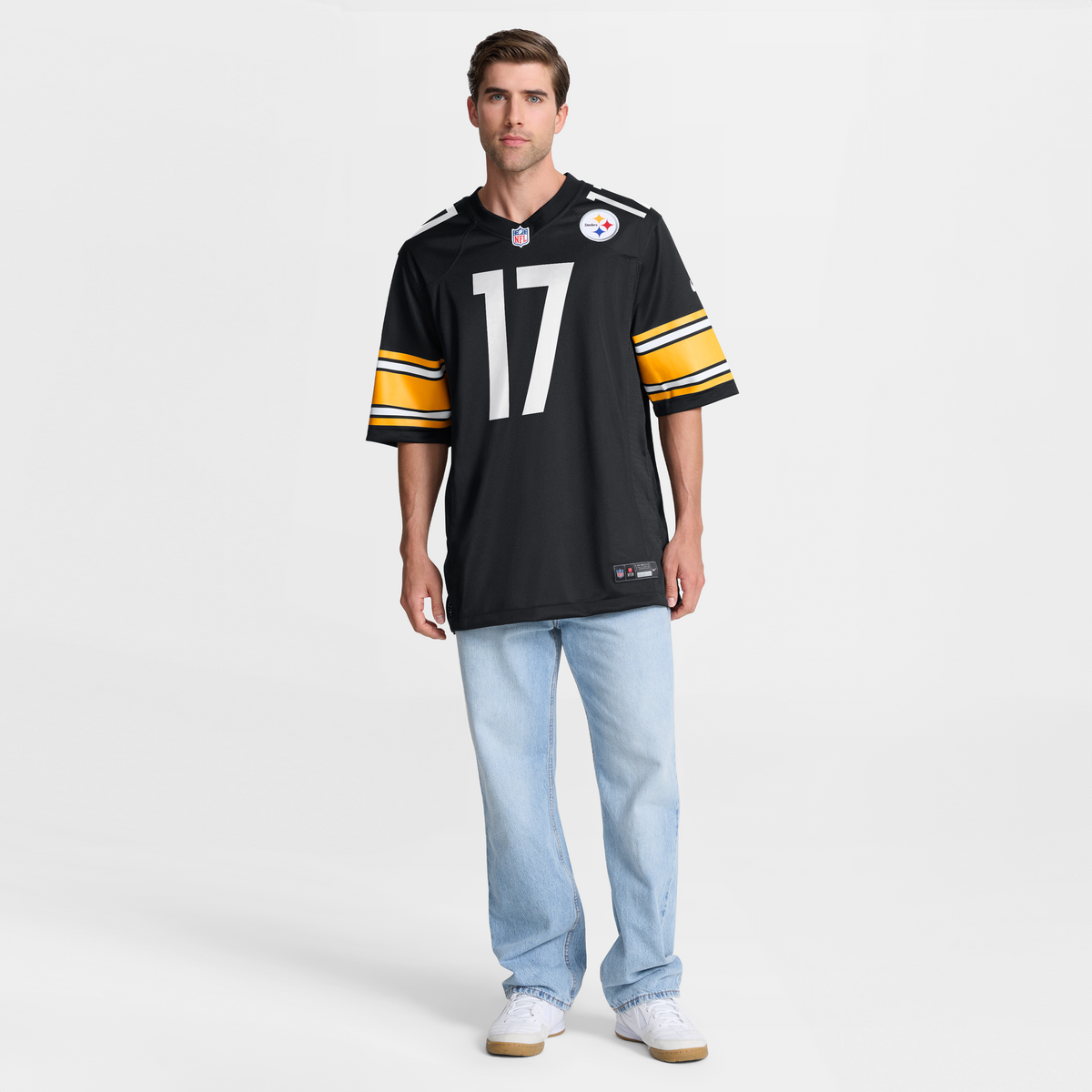 Men's Pittsburgh Steelers Germie Bernard Nike Black Game Jersey