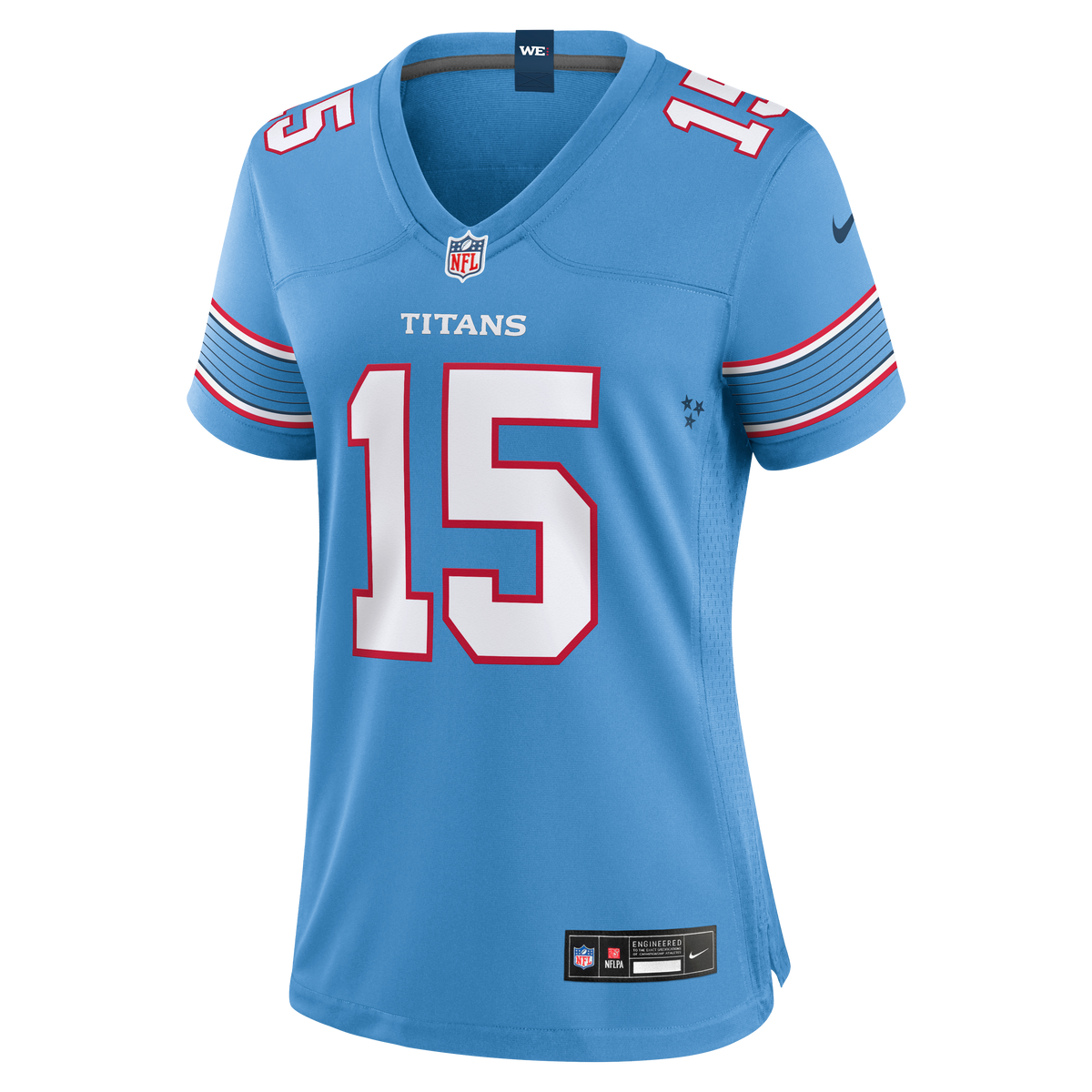 Women's Tennessee Titans Keldric Faulk Nike Light Blue Team Game Jersey