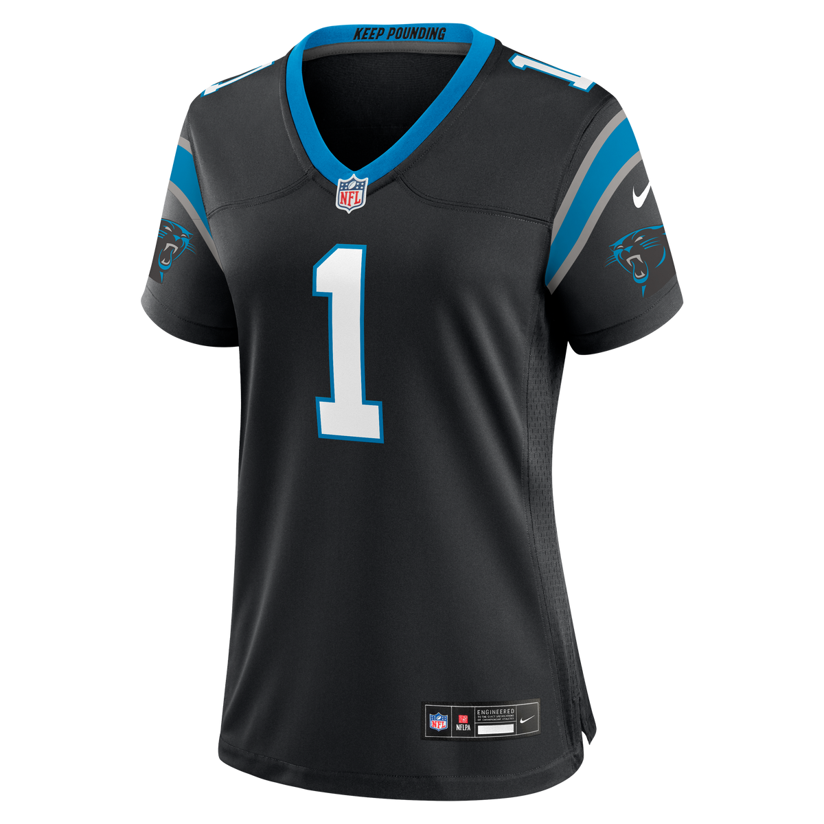 Women's Carolina Panthers Cam Newton Nike Black Team Retired Game Jersey