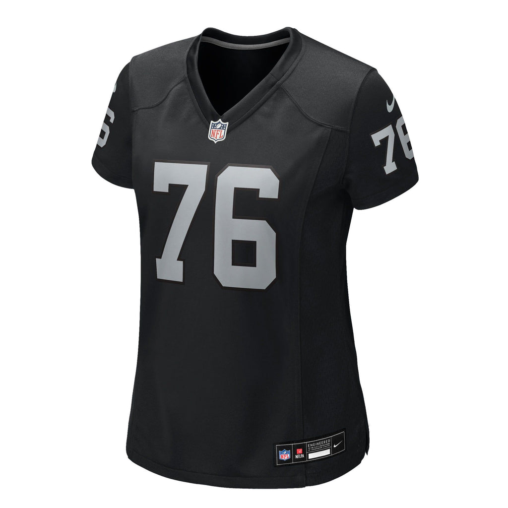 Women's Las Vegas Raiders Caleb Rogers Nike Black Team Game Jersey