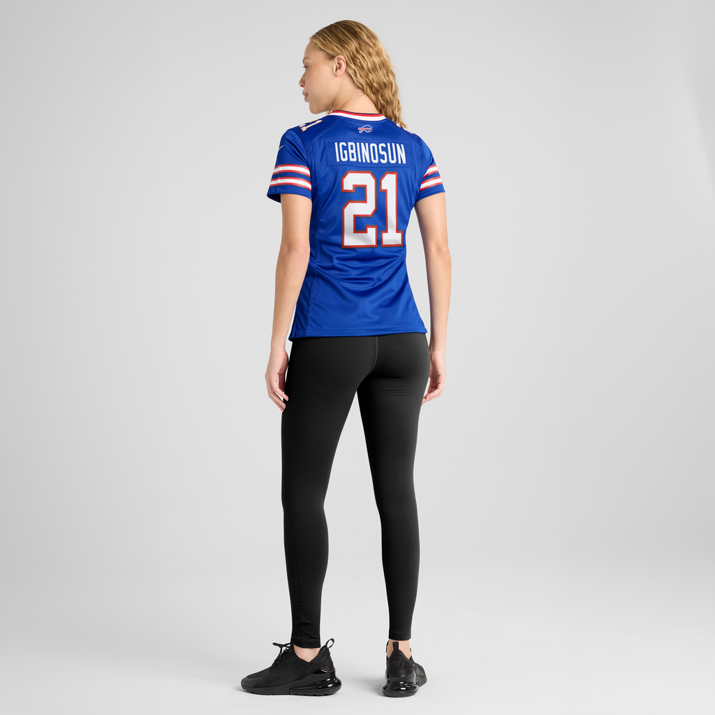 Women's Buffalo Bills Davison Igbinosun Nike Royal Team Game Jersey