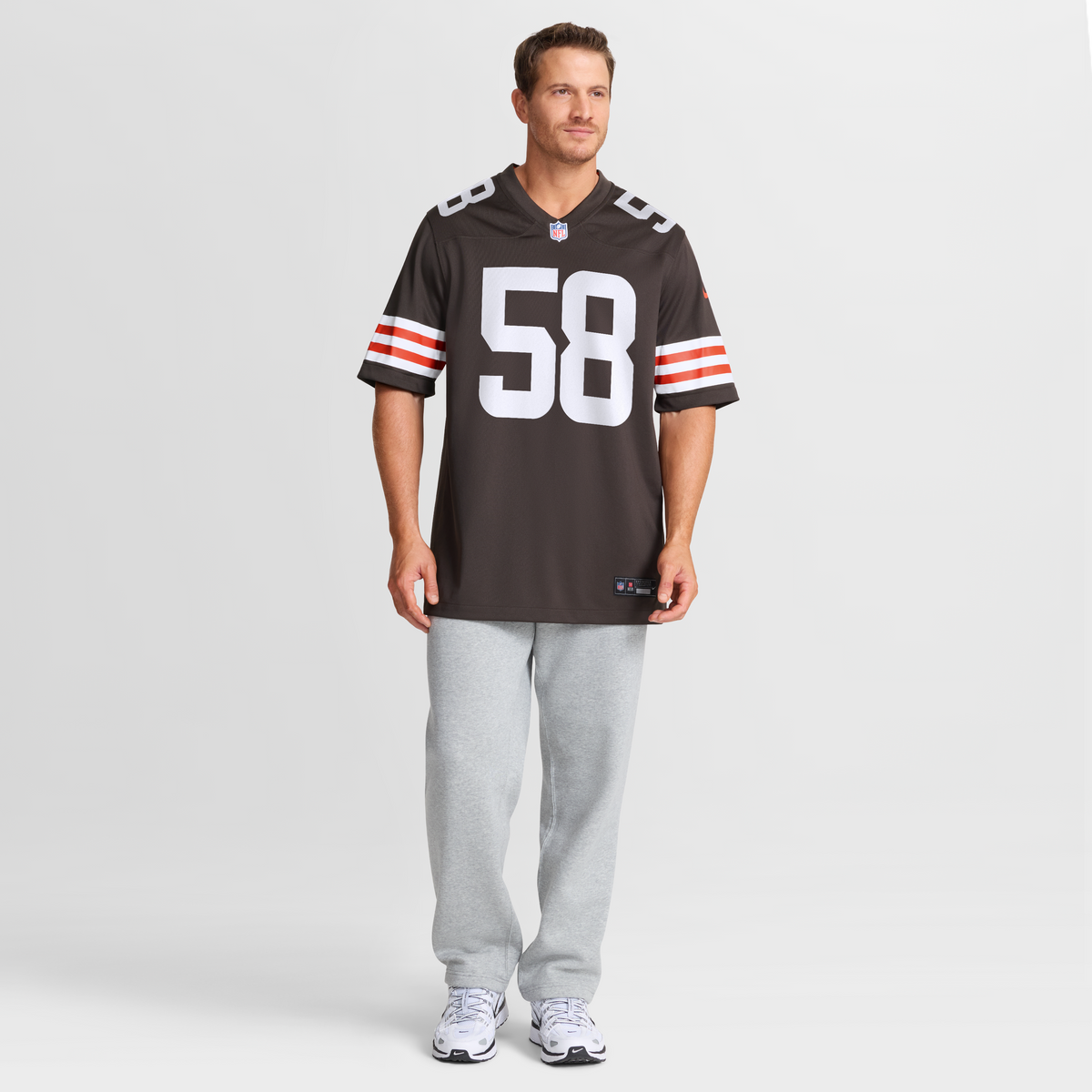 Men's Cleveland Browns Austin Barber Nike Brown Team Game Jersey
