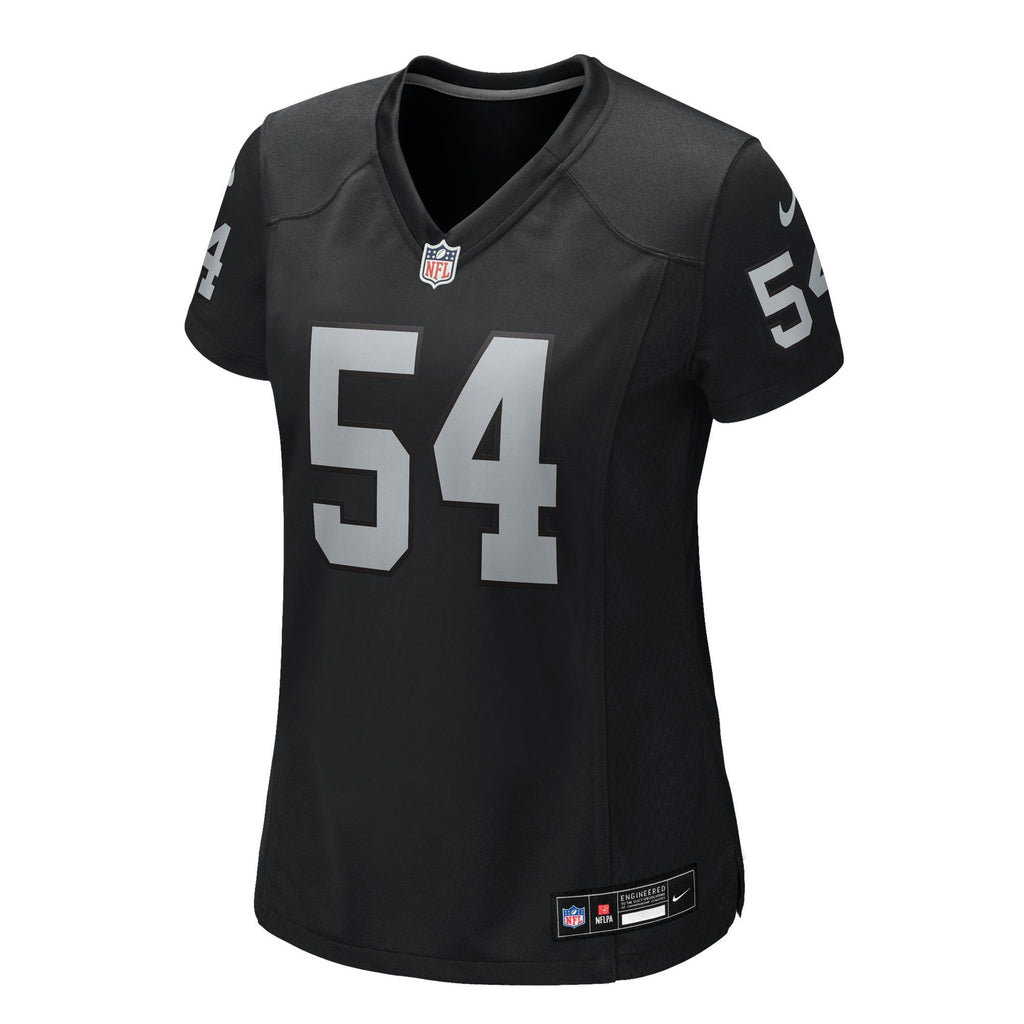 Women's Las Vegas Raiders Brennan Jackson Nike Black Team Game Jersey