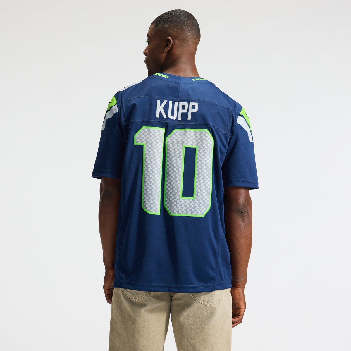Men's Seattle Seahawks Cooper Kupp Nike College Navy Team Vapor Fuse Stitched Limited Jersey
