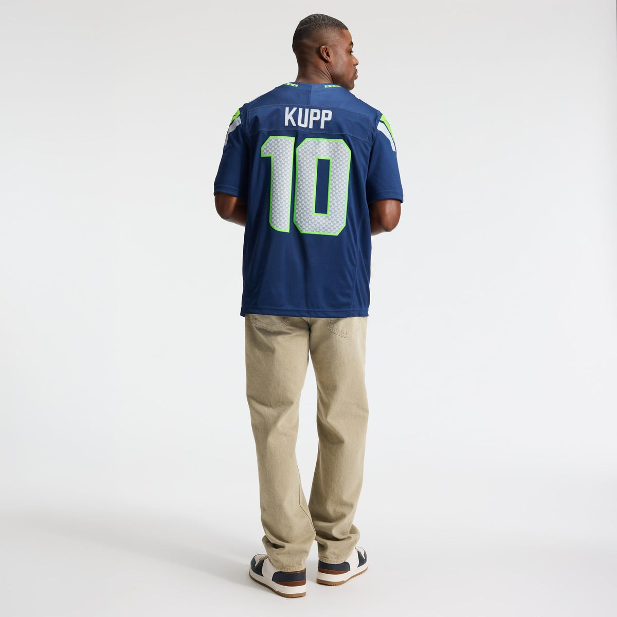 Men's Seattle Seahawks Cooper Kupp Nike College Navy Team Vapor Fuse Stitched Limited Jersey