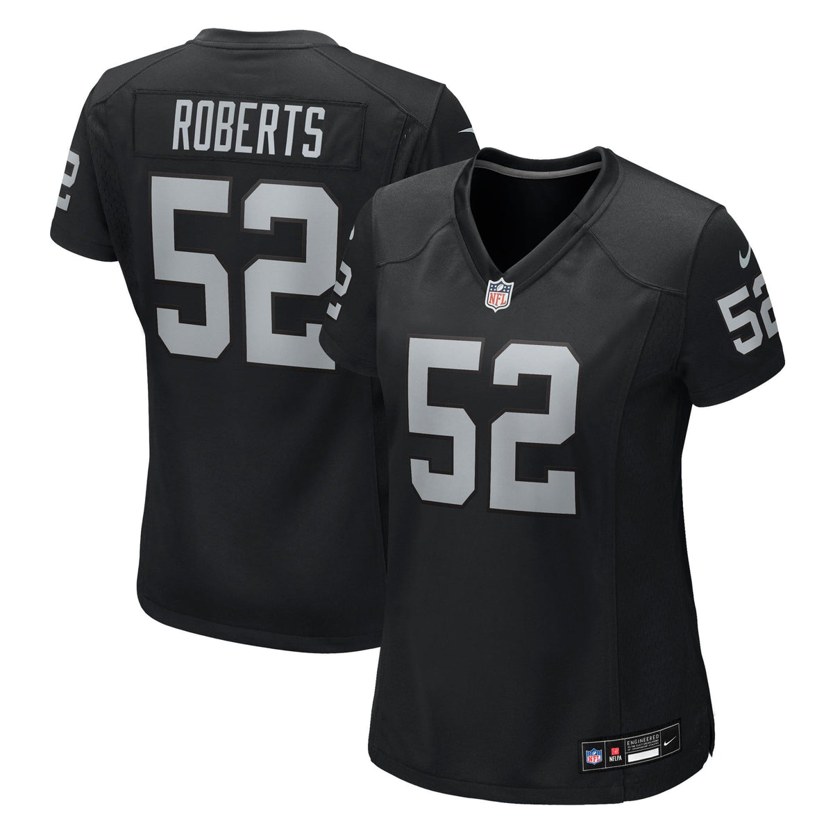 Women's Las Vegas Raiders Elandon Roberts Nike Black Team Game Jersey