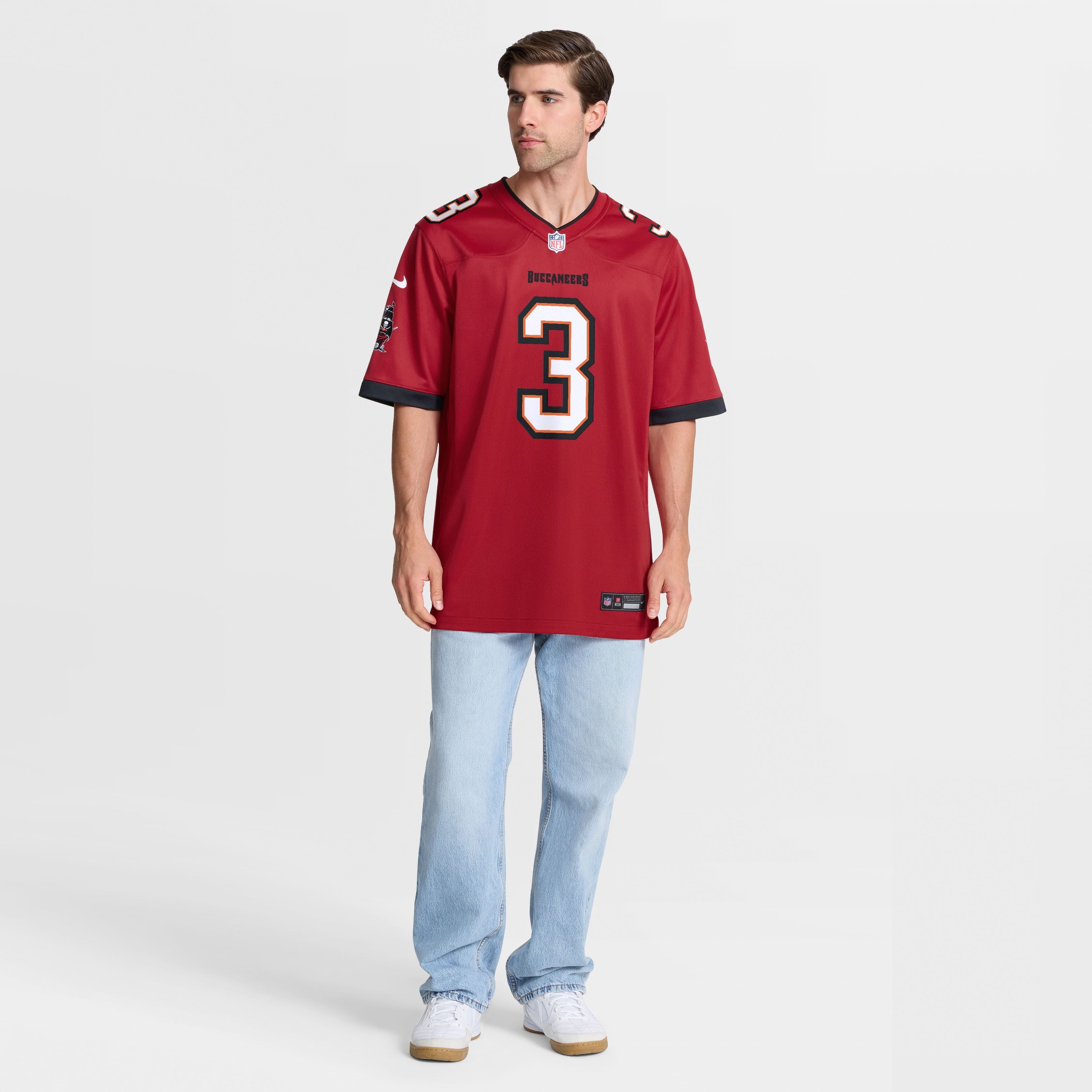 Men's Tampa Bay Buccaneers Rueben Bain Jr Nike Red 2026 Nfl Draft First Round Pick No 15 Team Game Jersey