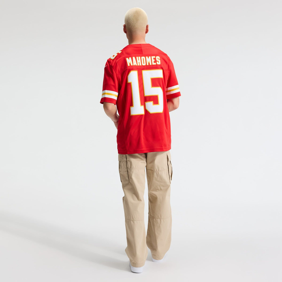 Men's Kansas City Chiefs Patrick Mahomes Nike Red Team Vapor Fuse Stitched Limited Jersey