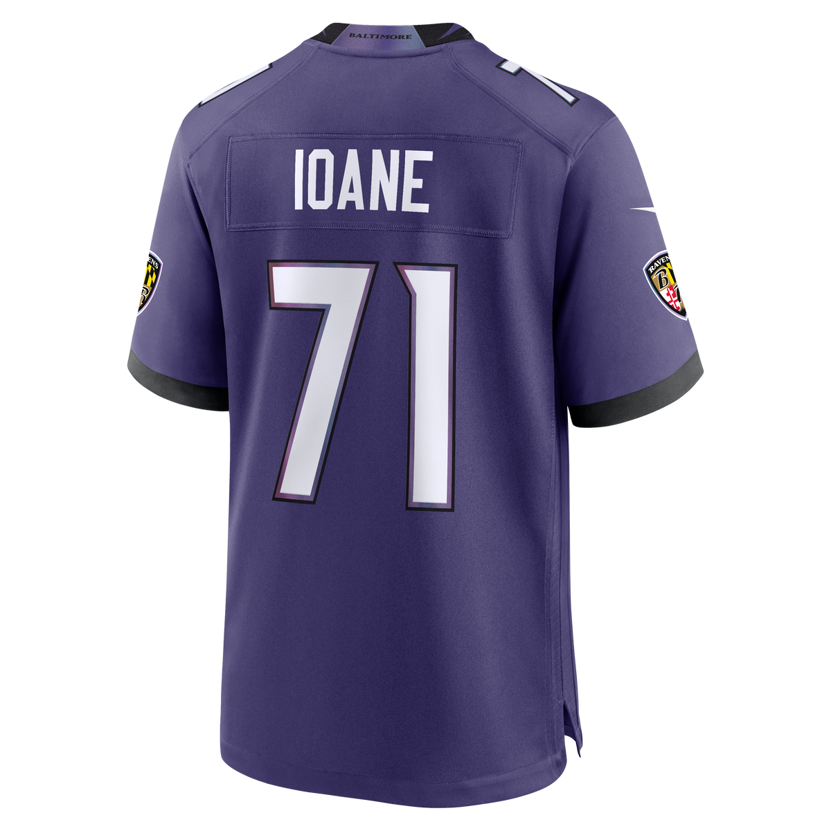 Men's Baltimore Ravens Olaivavega Ioane Nike Purple 2026 Nfl Draft First Round Pick No 14 Team Game Jersey