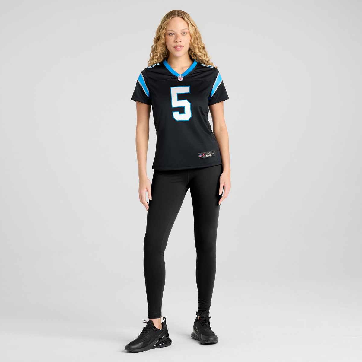 Women's Carolina Panthers Jaelan Phillips Nike Black Team Game Jersey