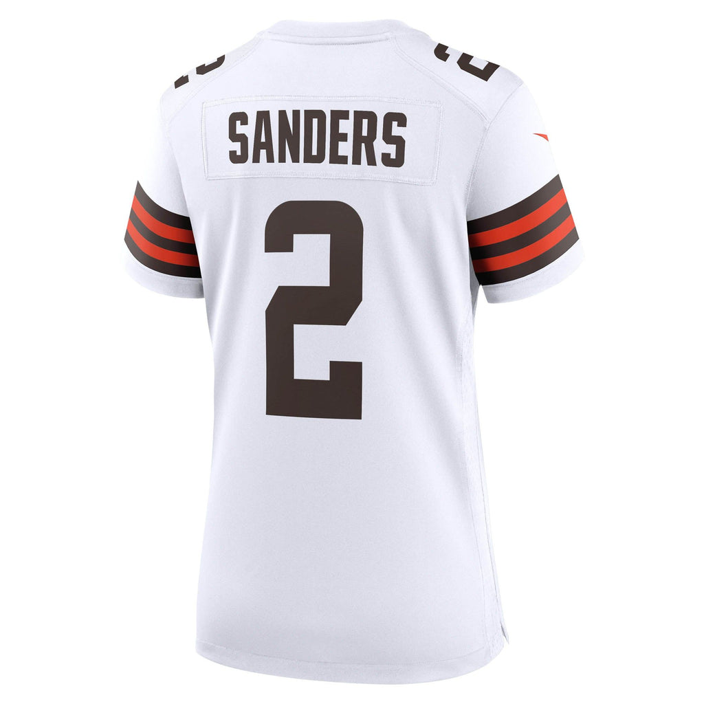 Women's Cleveland Browns Shedeur Sanders Nike White Game Jersey