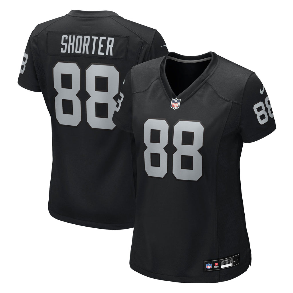 Women's Las Vegas Raiders Justin Shorter Nike Black Team Game Jersey