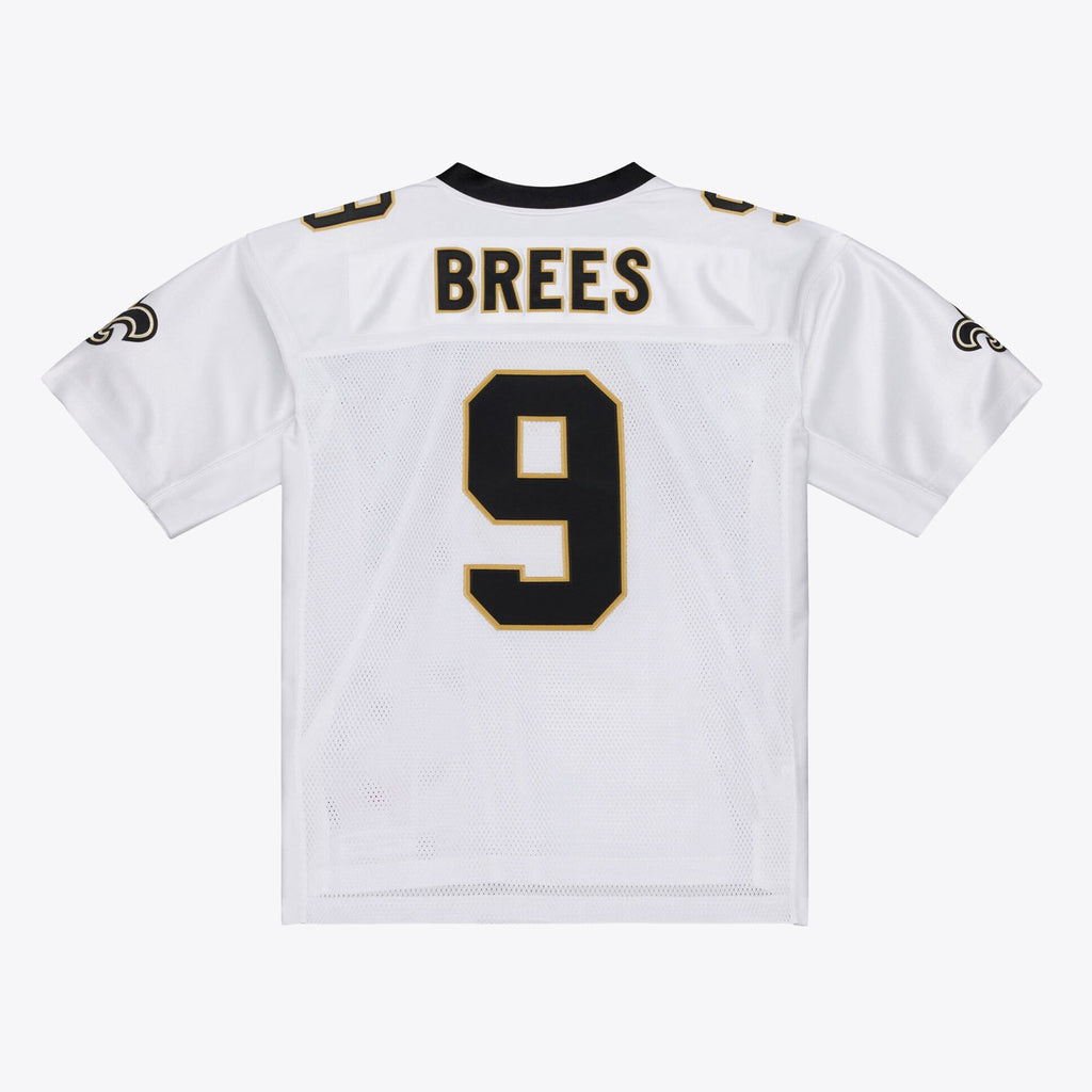 Men's New Orleans Saints Drew Brees Mitchell And Ness White Super Bowl Xliv Authentic Jersey