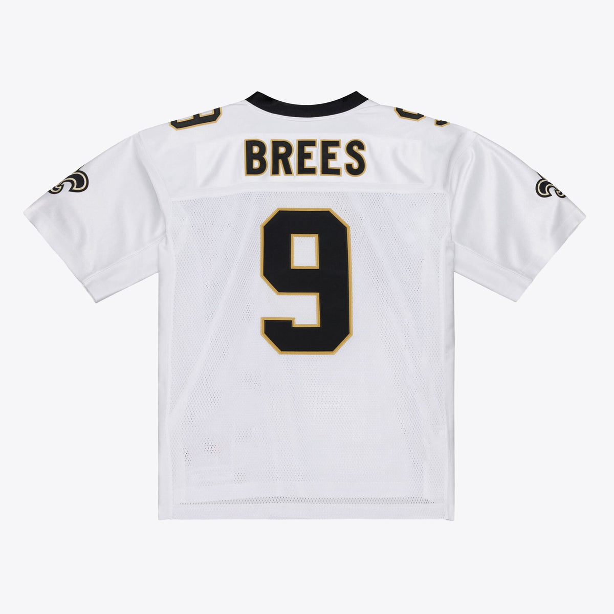 Men's New Orleans Saints Drew Brees Mitchell And Ness White Super Bowl Xliv Authentic Jersey