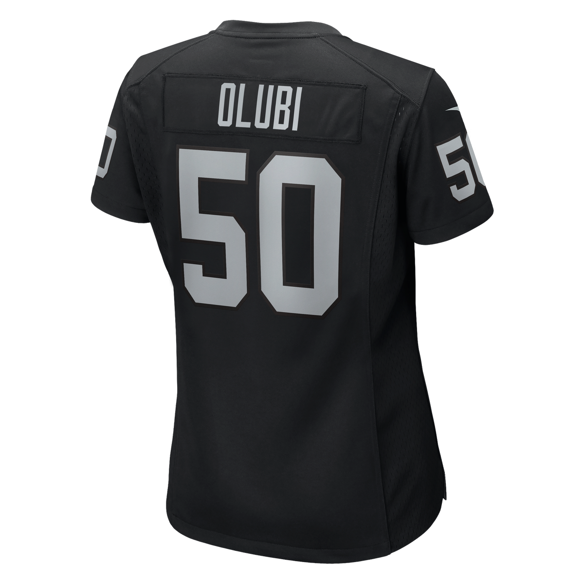 Women's Las Vegas Raiders Segun Olubi Nike Black Team Game Jersey