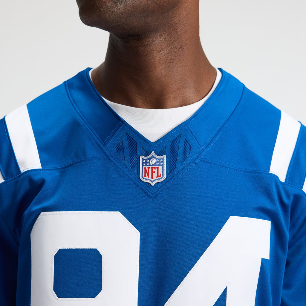 Men's Indianapolis Colts Tyler Warren Nike Royal Team Vapor Fuse Stitched Limited Jersey