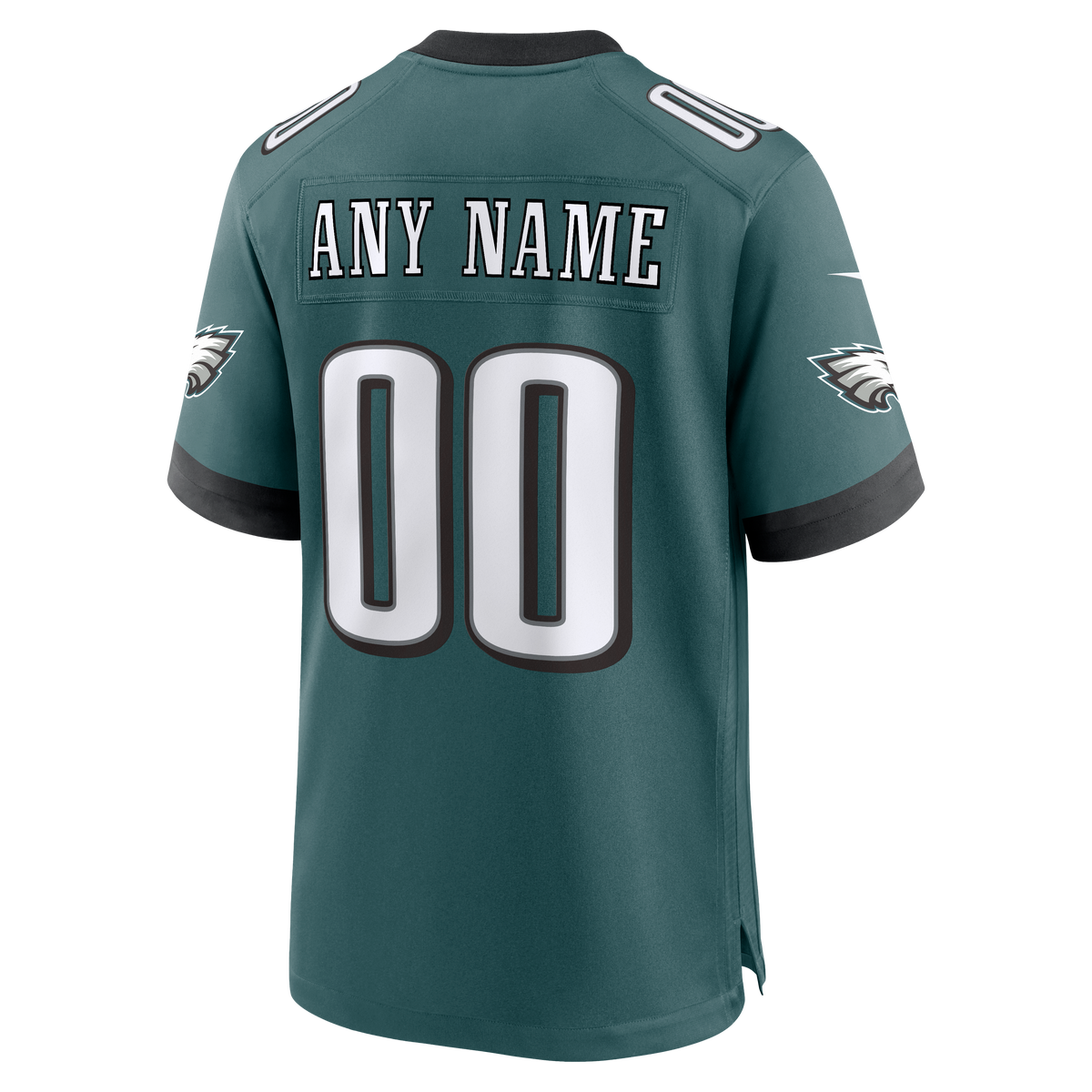 Men's Philadelphia Eagles Nike Midnight Green Team Custom Game Jersey