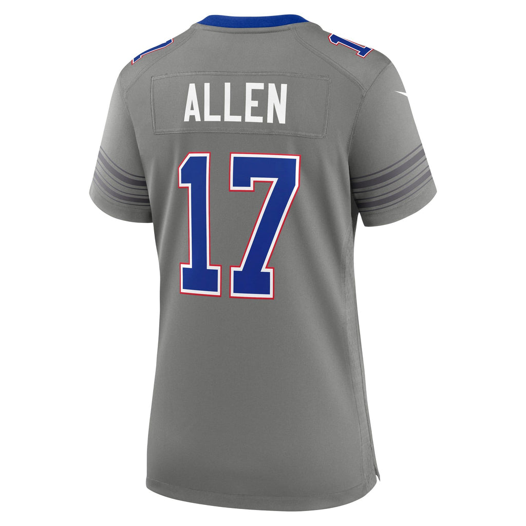Women's Buffalo Bills Josh Allen Nike Gray Nickel City Game Jersey