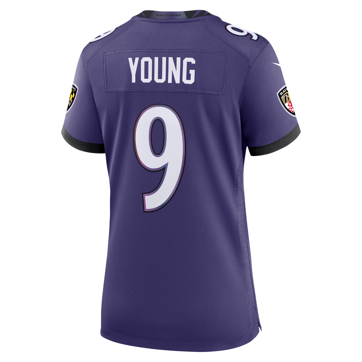 Women's Baltimore Ravens Zion Young Nike Purple Team Game Jersey