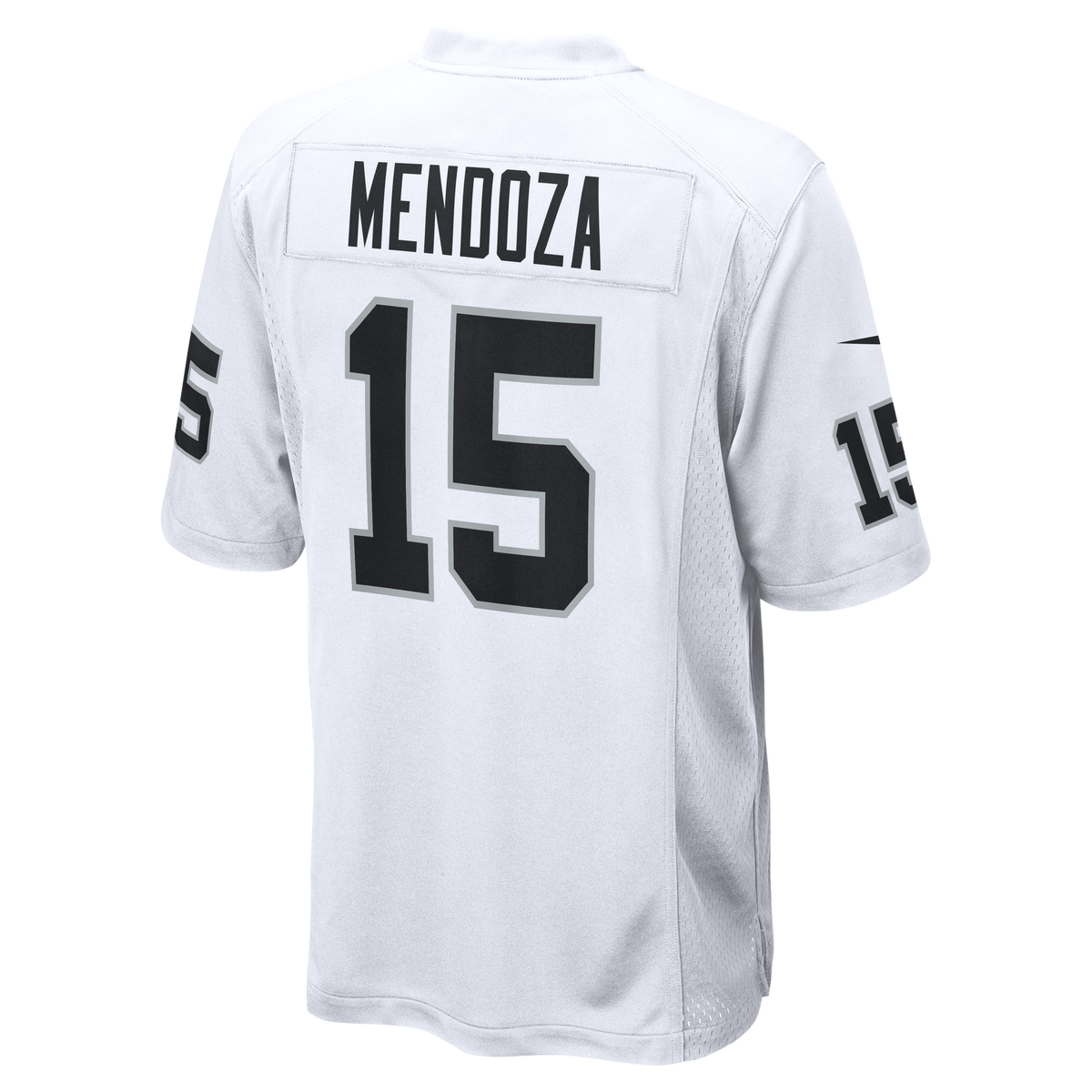 Men's Las Vegas Raiders Fernando Mendoza Nike White Game Player Jersey