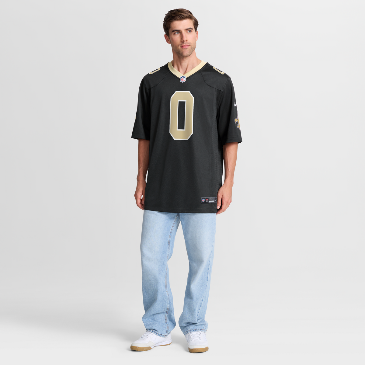 Men's New Orleans Saints Jordyn Tyson Nike Black 2026 Nfl Draft First Round Pick No 8 Team Game Jersey