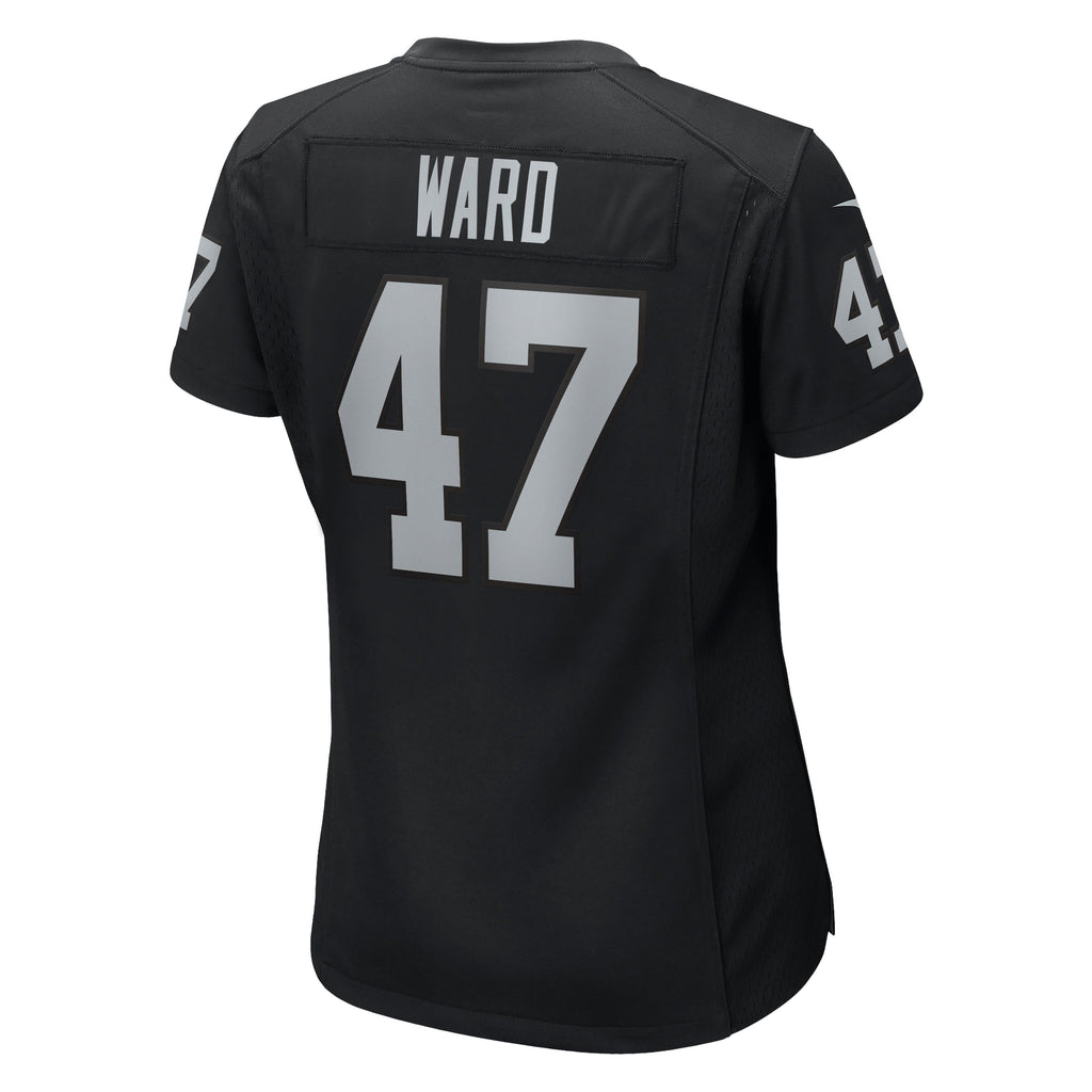 Women's Las Vegas Raiders Alex Ward Nike Black Team Game Jersey