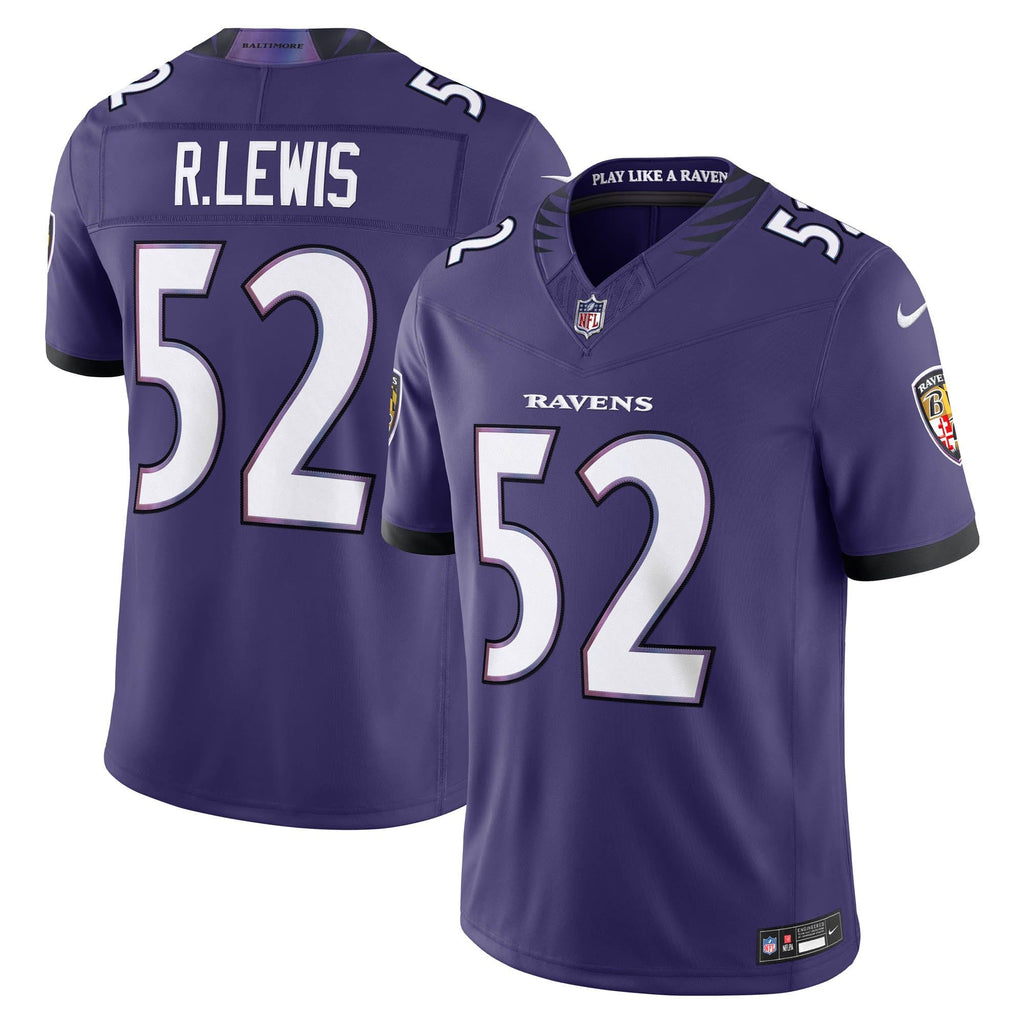 Men's Baltimore Ravens Ray Lewis Nike Purple Vapor Fuse Stitched Retired Limited Jersey