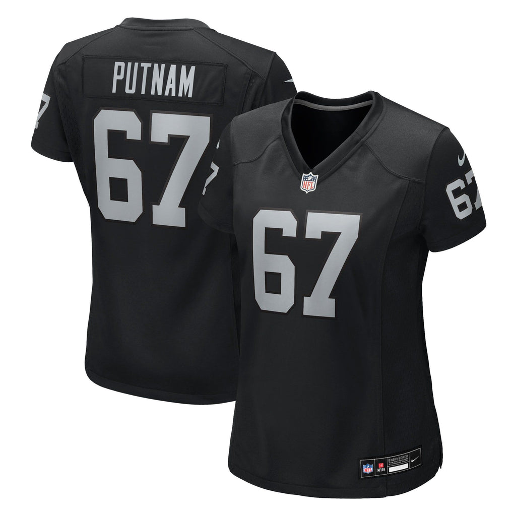 Women's Las Vegas Raiders Will Putnam Nike Black Team Game Jersey