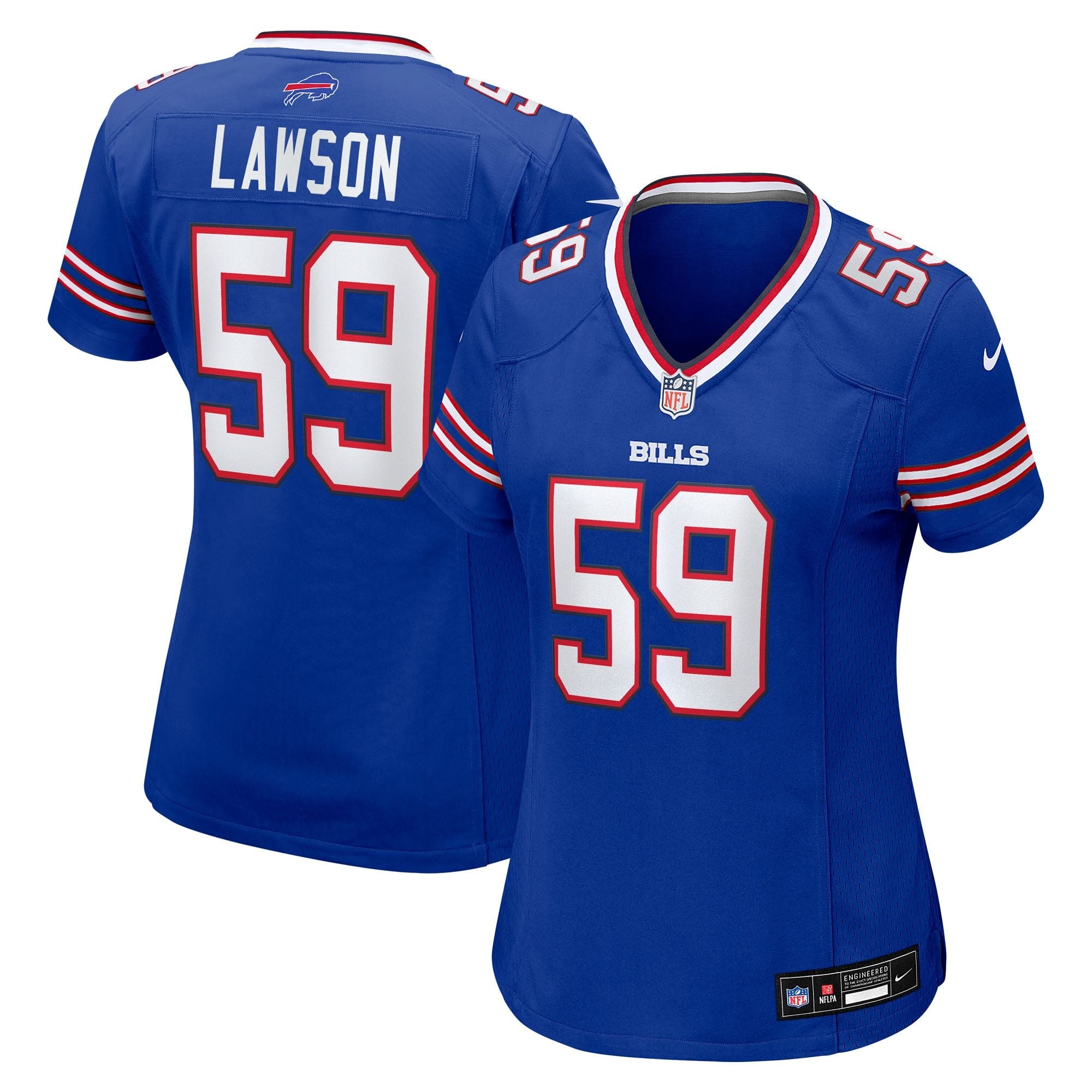 Women's Buffalo Bills Shaq Lawson Nike Royal Team Game Jersey