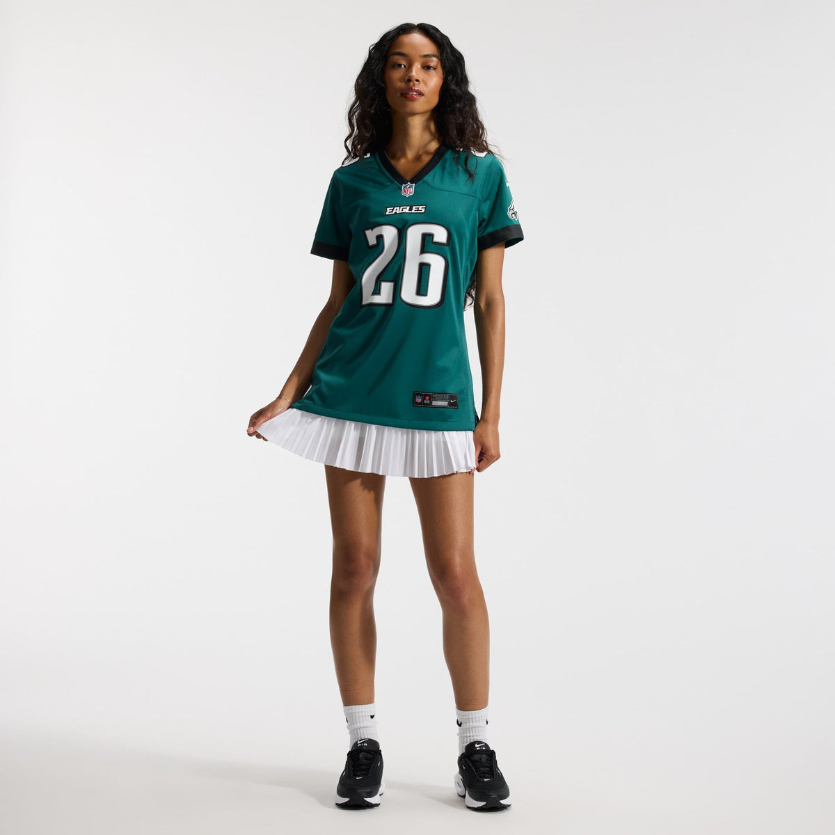 Women's Philadelphia Eagles Saquon Barkley Nike Midnight Green Team Game Jersey
