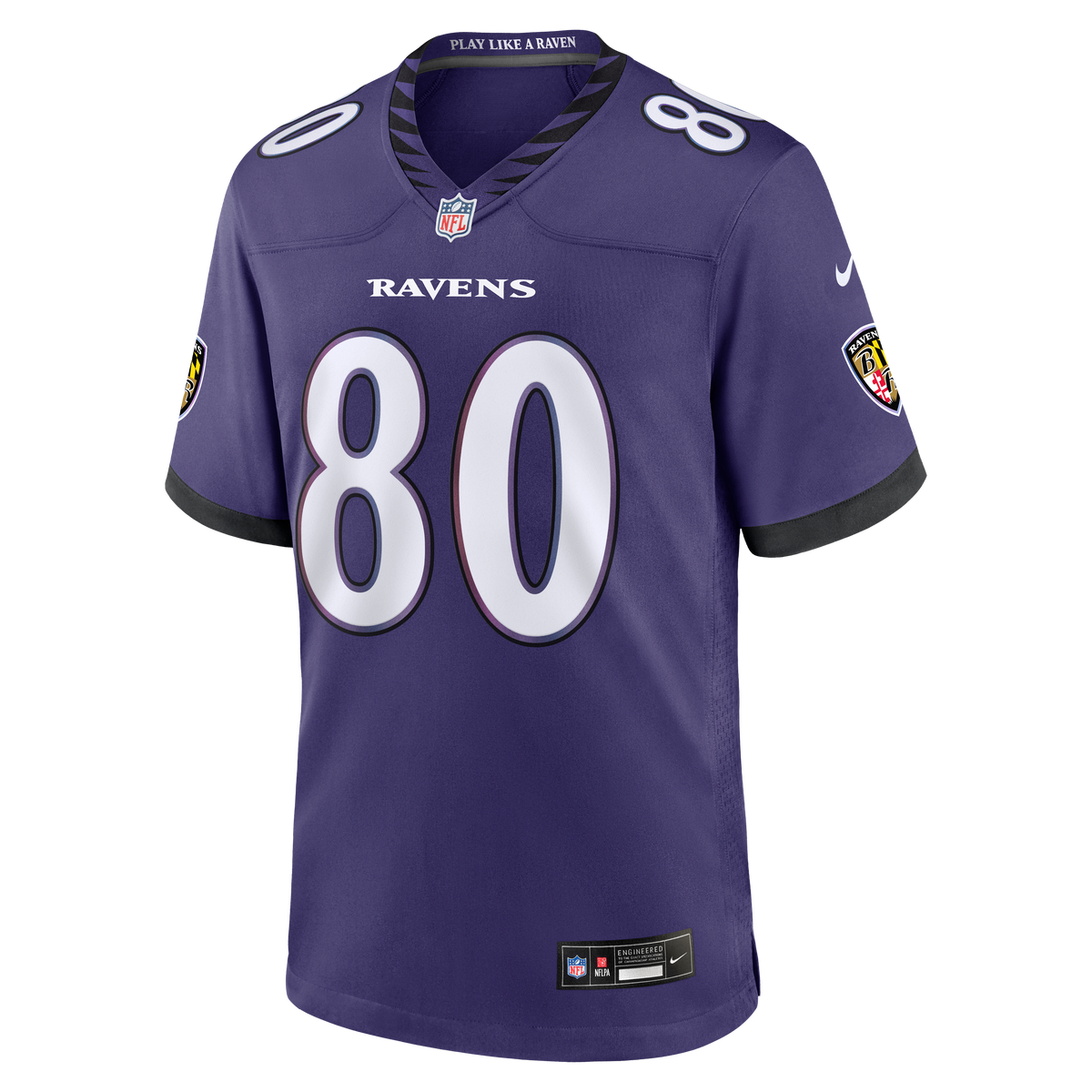 Men's Baltimore Ravens Durham Smythe Nike Purple Team Game Jersey