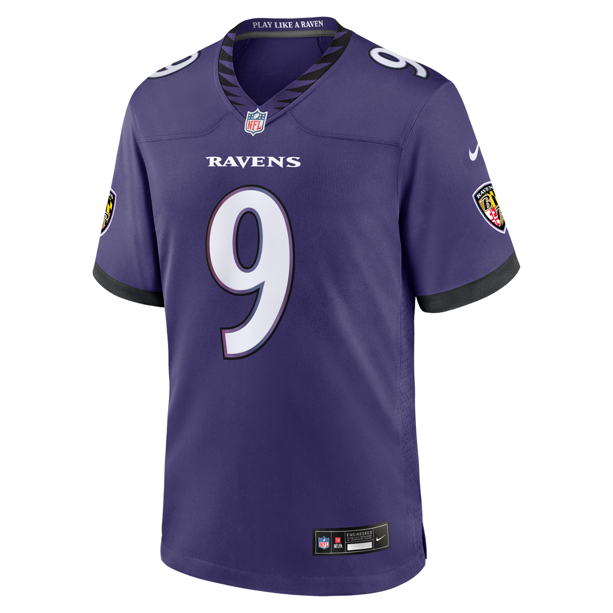 Men's Baltimore Ravens Zion Young Nike Purple Team Game Jersey
