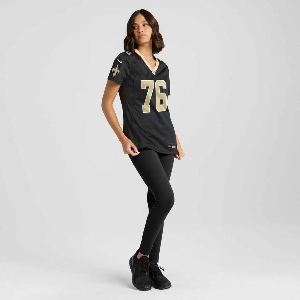 Women's New Orleans Saints David Edwards Nike Black Team Game Jersey