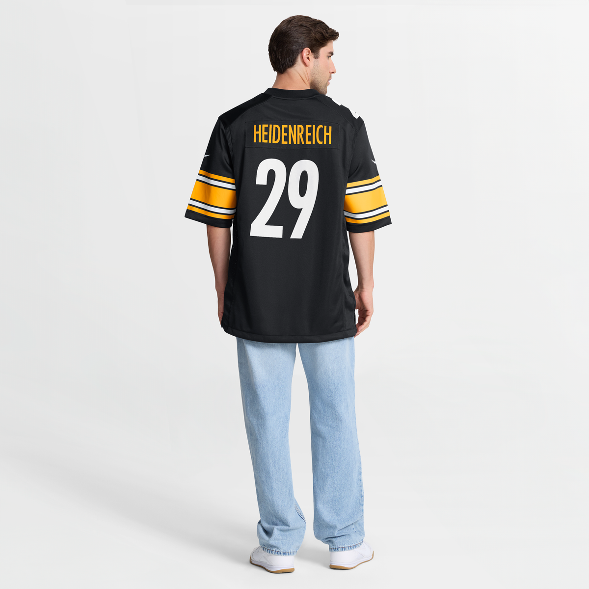 Men's Pittsburgh Steelers Eli Heidenreich Nike Black Team Game Jersey