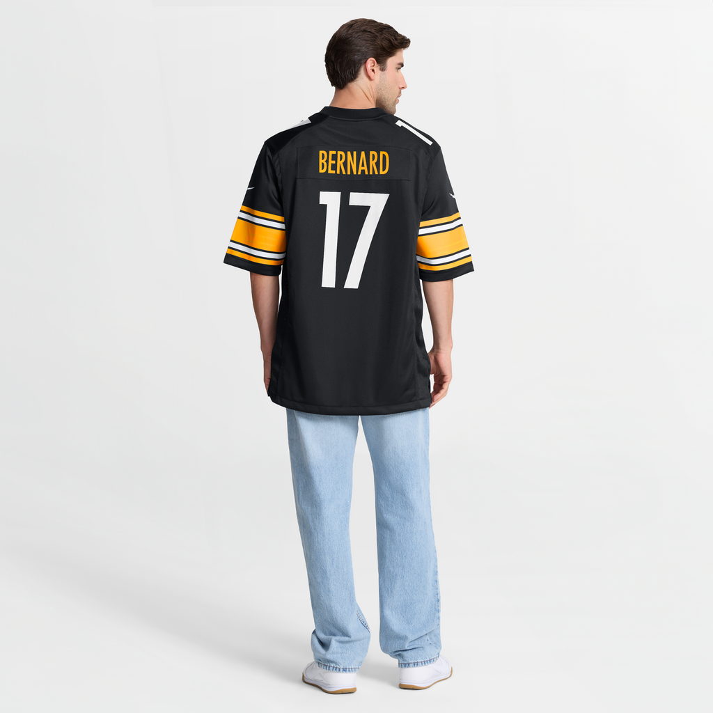 Men's Pittsburgh Steelers Germie Bernard Nike Black Game Jersey