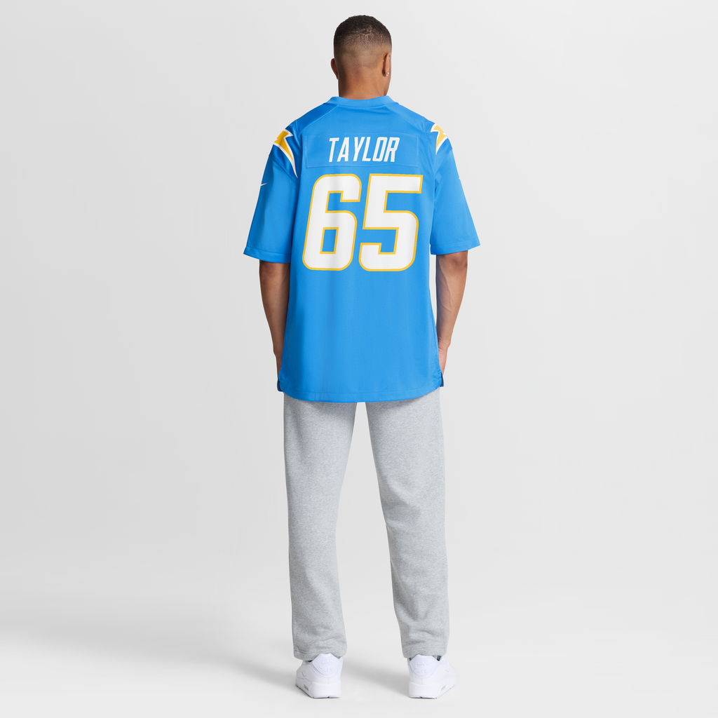 Men's Los Angeles Chargers Logan Taylor Nike Powder Blue Team Game Jersey