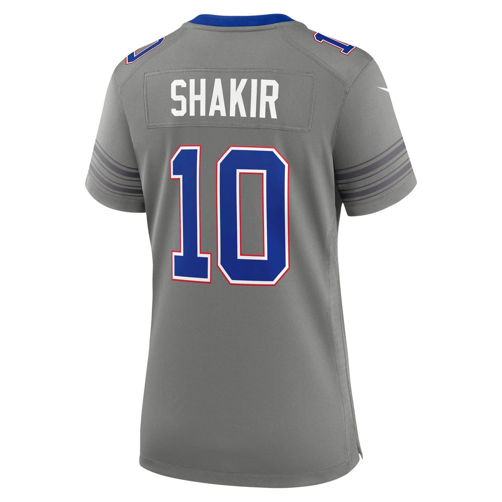 Women's Buffalo Bills Khalil Shakir Nike Gray Nickel City Game Jersey