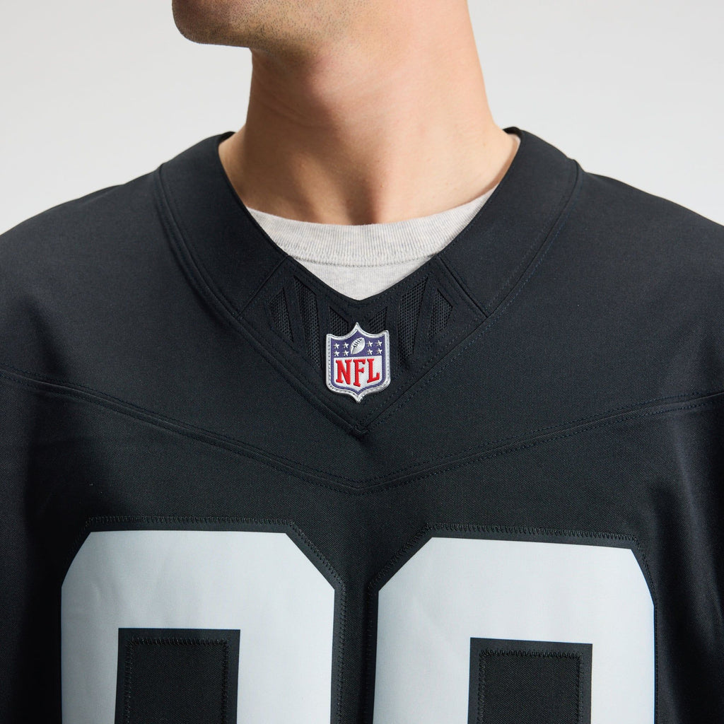 Men's Las Vegas Raiders Brock Bowers Nike Black Team Vapor Fuse Stitched Limited Jersey
